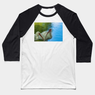 Double Trouble  with American white ibis Baseball T-Shirt